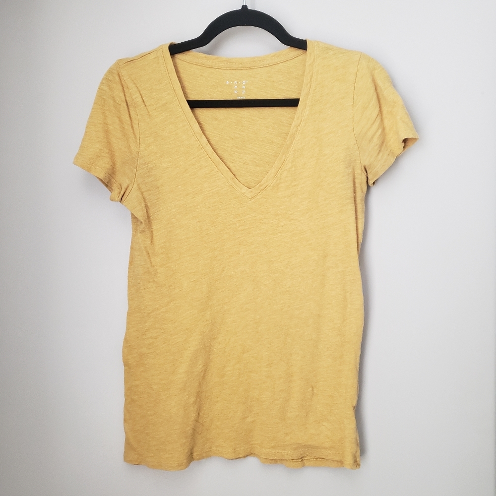 Gold V-Neck Tee